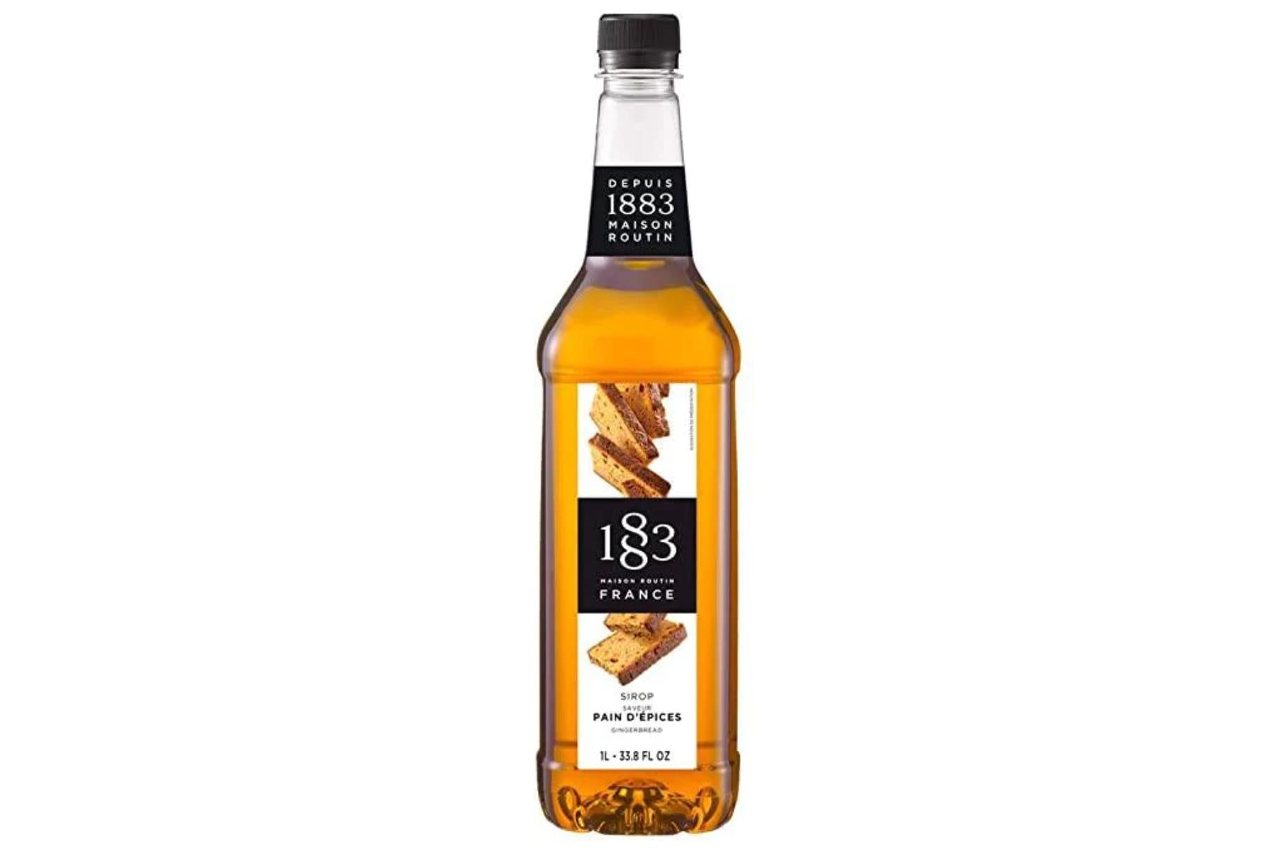 1883 Maison Routin Premium Syrup - 6 x 1L Pet-Plastic Bottles  - Gingerbread