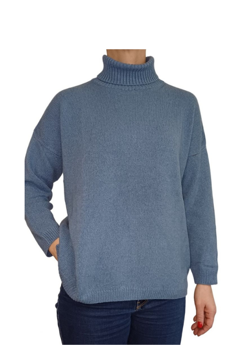 Women's Oversized High Neck Cashmere Sweater Regenerated