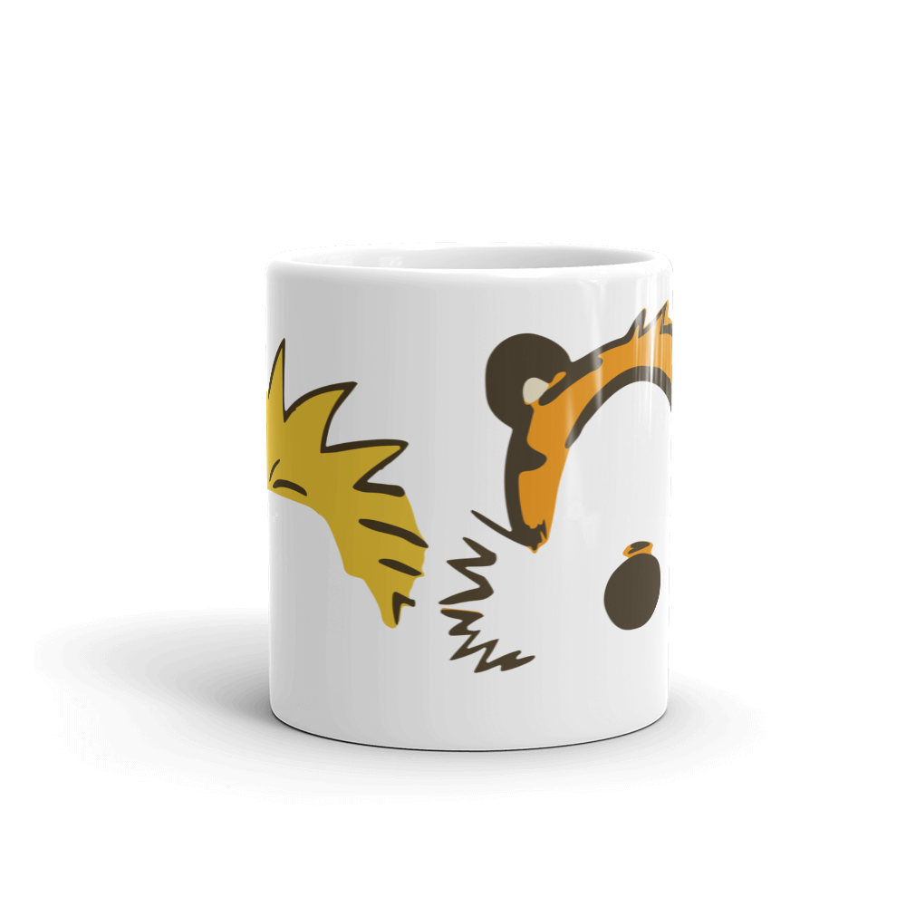 Calvin and Hobbes Faces Contour Mug