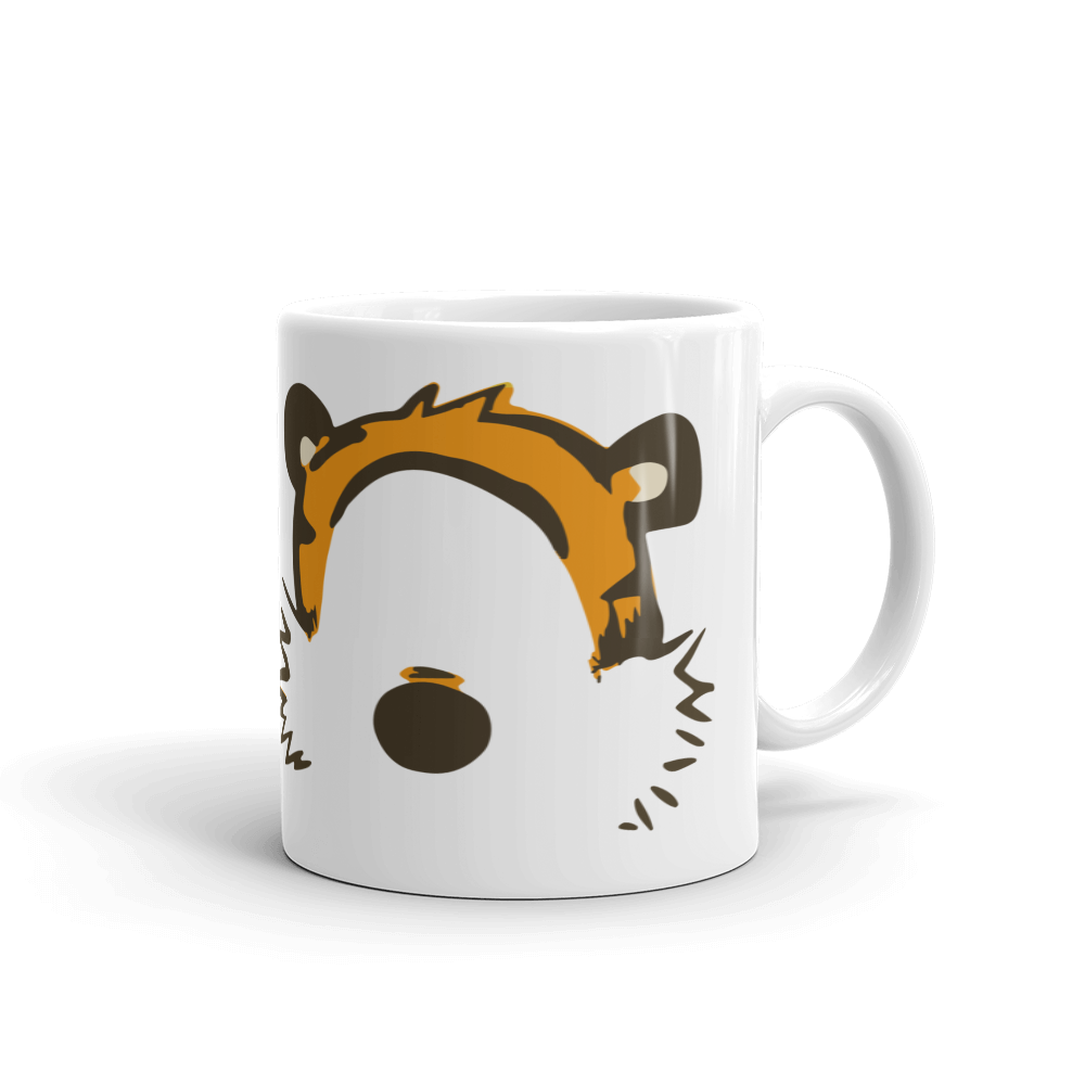 Calvin and Hobbes Faces Contour Mug
