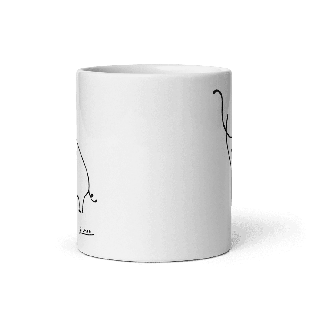 Pablo Picasso Elephant Sketch Artwork Mug