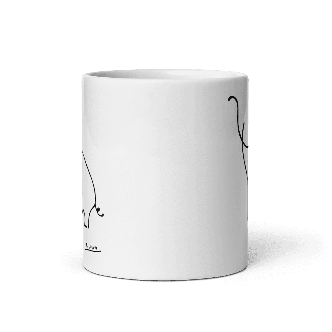 Pablo Picasso Elephant Sketch Artwork Mug