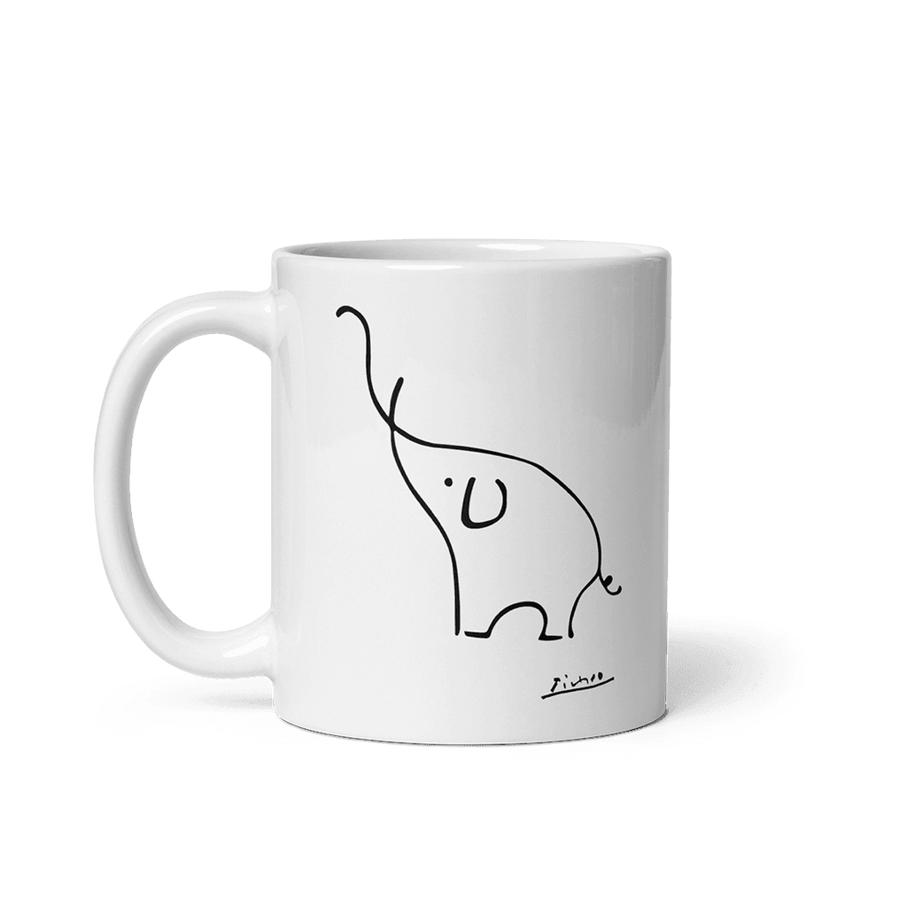 Pablo Picasso Elephant Sketch Artwork Mug