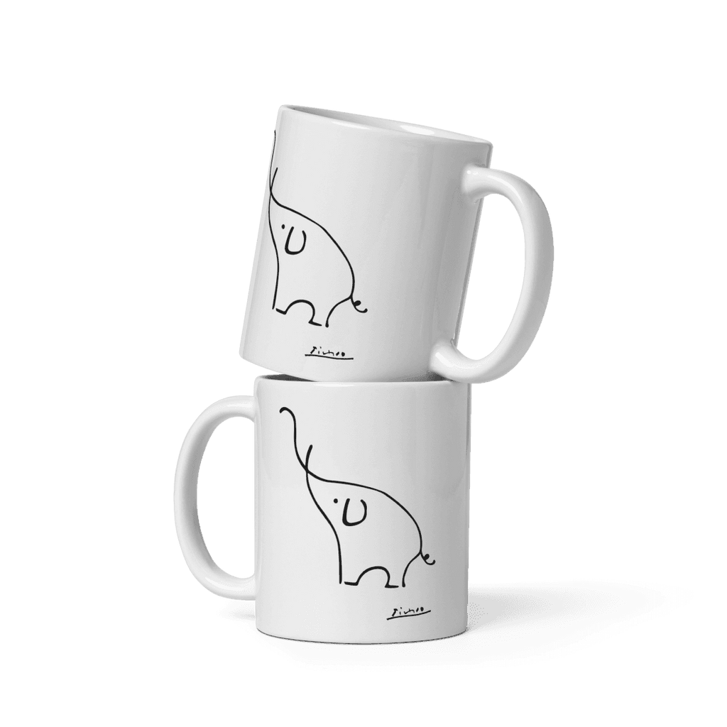 Pablo Picasso Elephant Sketch Artwork Mug